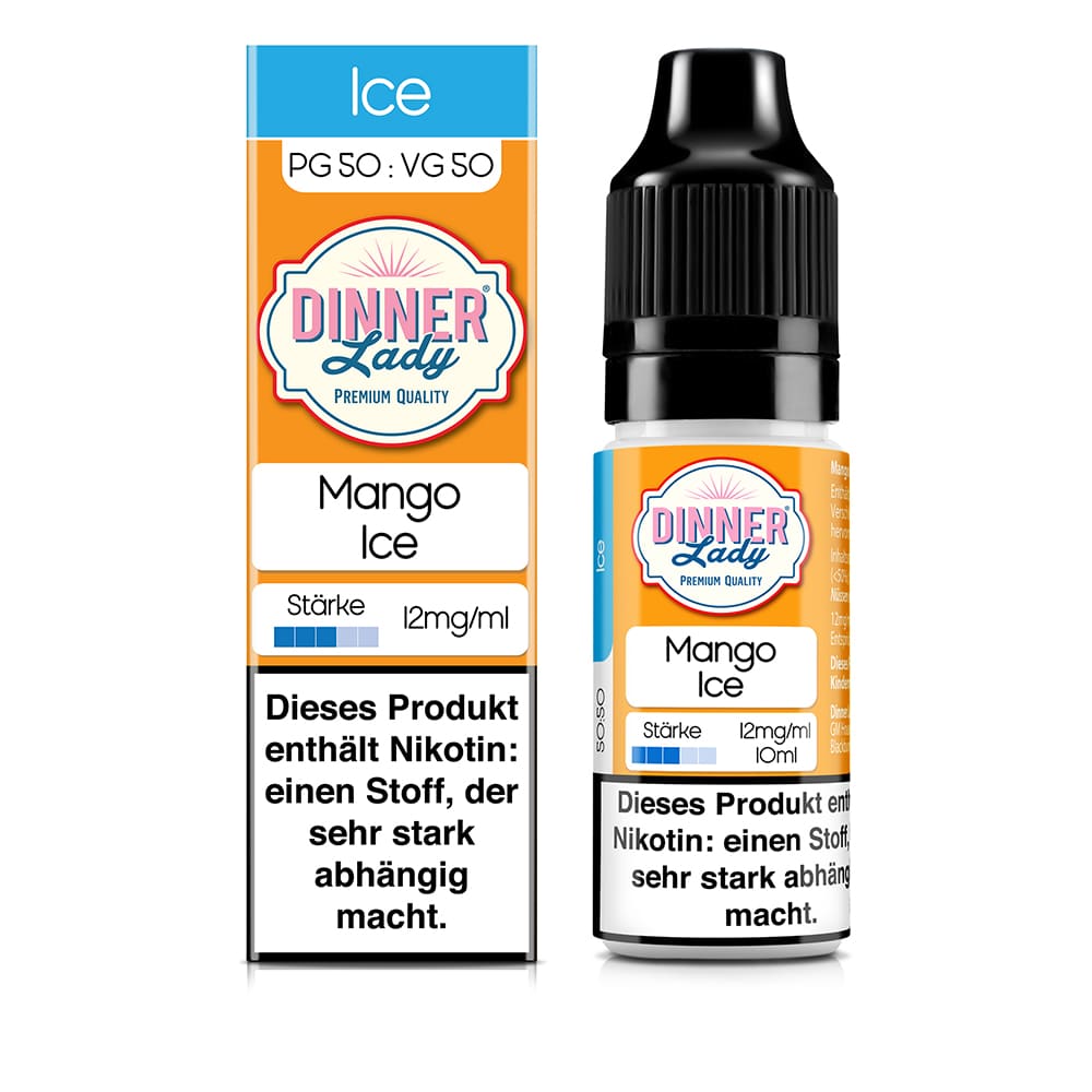 Dinner Lady Liquid - Mango Ice - 50/50 10ml 12mg 