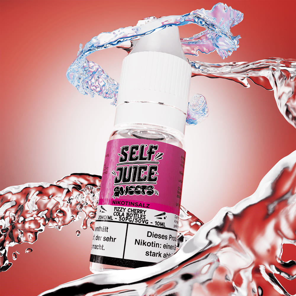 Self Juice Nikotinsalz - Fizzy Cherry Cola Bottles - 10ml Liquid 10mg 