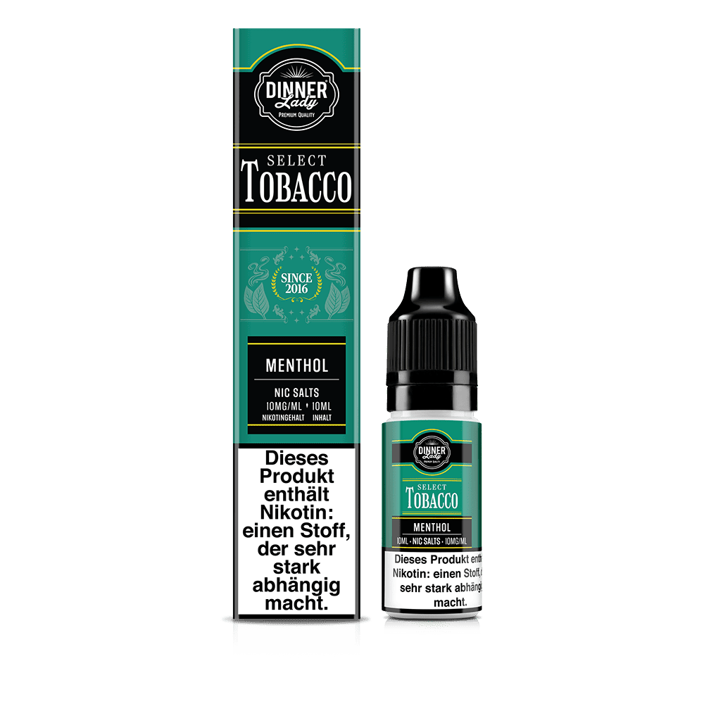 Dinner Lady Nikotinsalz - Menthol - 50/50 10ml Liquid 10mg 