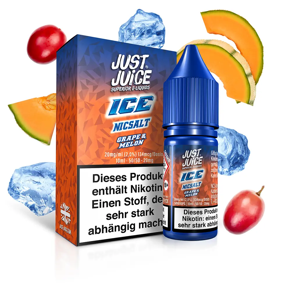 Just Juice Nikotinsalz - Grape & Melon ICE - 10ml 20mg 