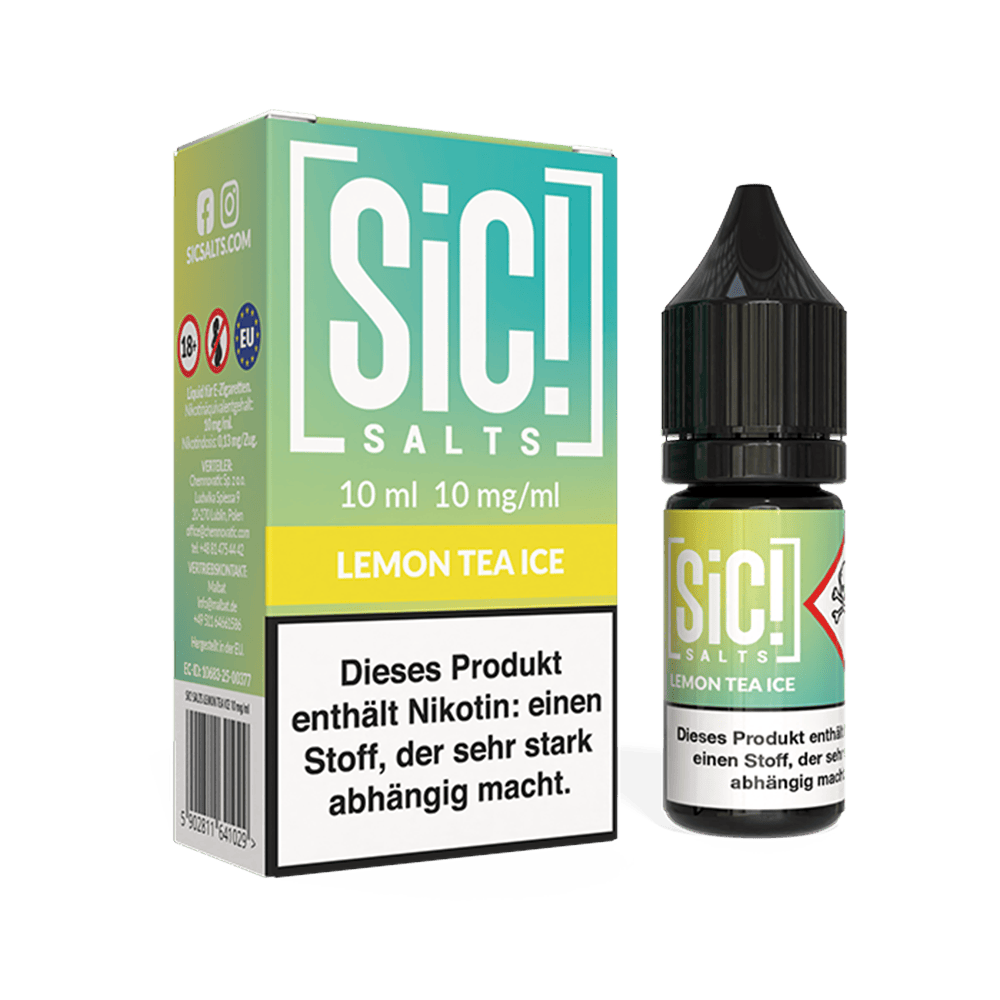 SIC Nikotinsalz - Lemon Tea Ice -10ml Liquid 10mg