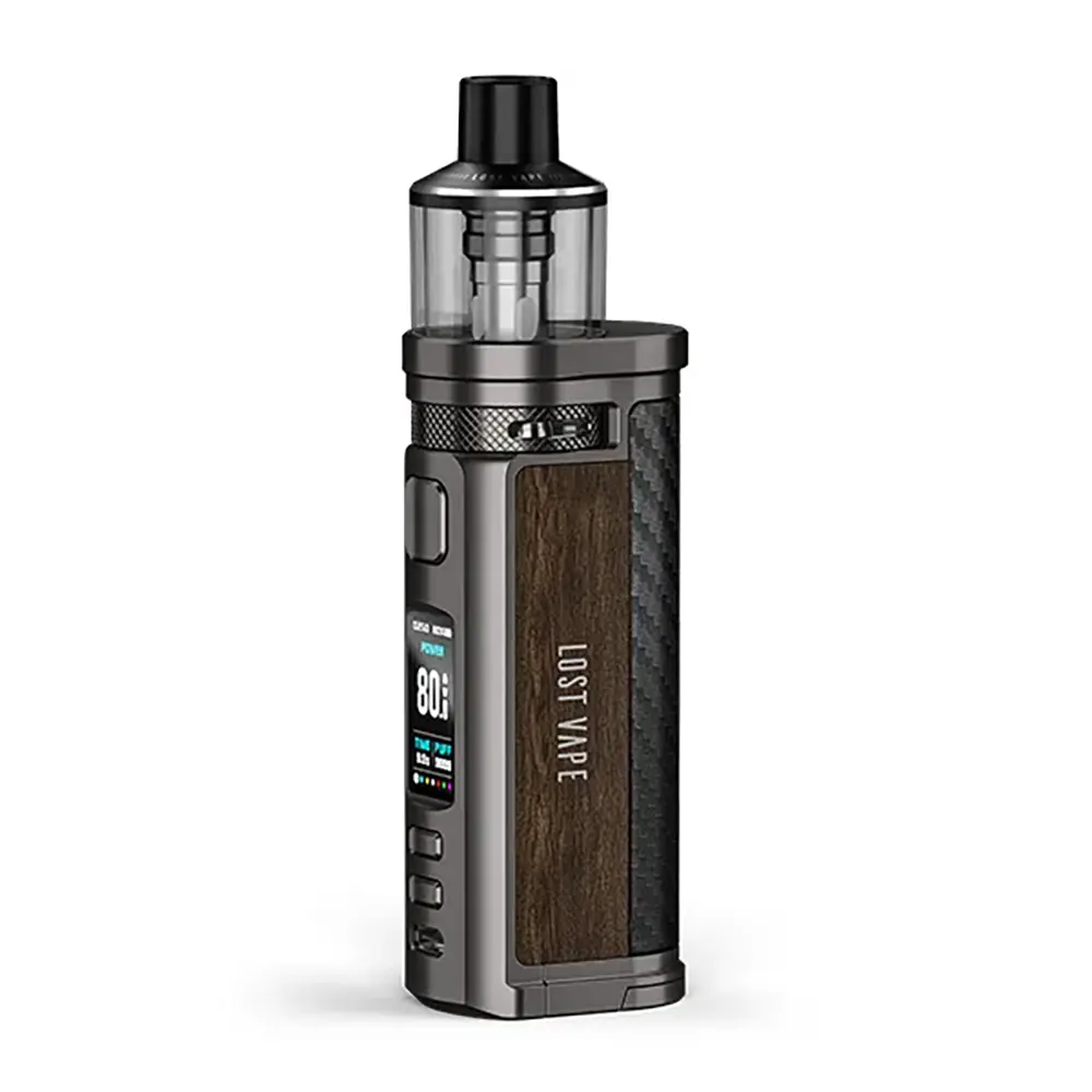 Lost Vape Centaurus Q80 Kit Gunmetal Teak Wood