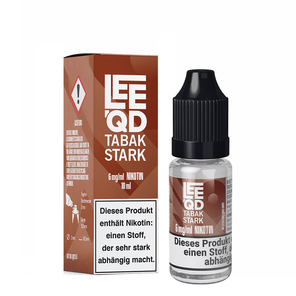 LEEQD Liquid - Tobacco Tabak stark - 6mg 10ml 
