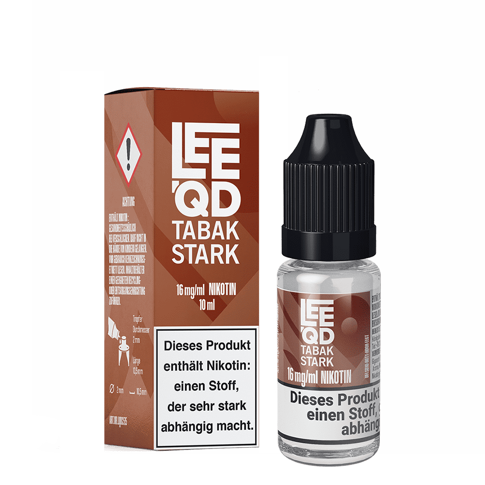LEEQD Liquid - Tobacco Tabak stark - 16mg 10ml 