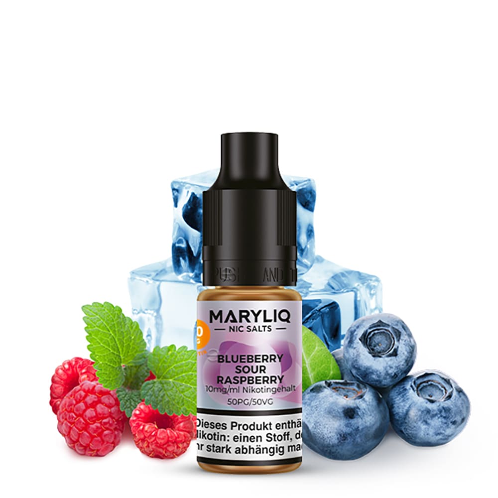 Maryliq Nikotinsalz - Blueberry Sour Raspberry - 10mg 10ml 