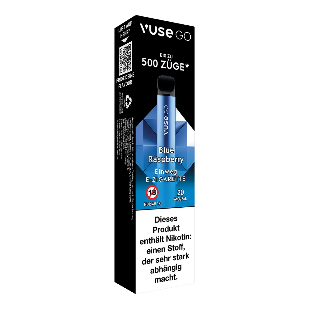 Vuse GO Blue Raspberry 20mg Einweg E-Zigarette 