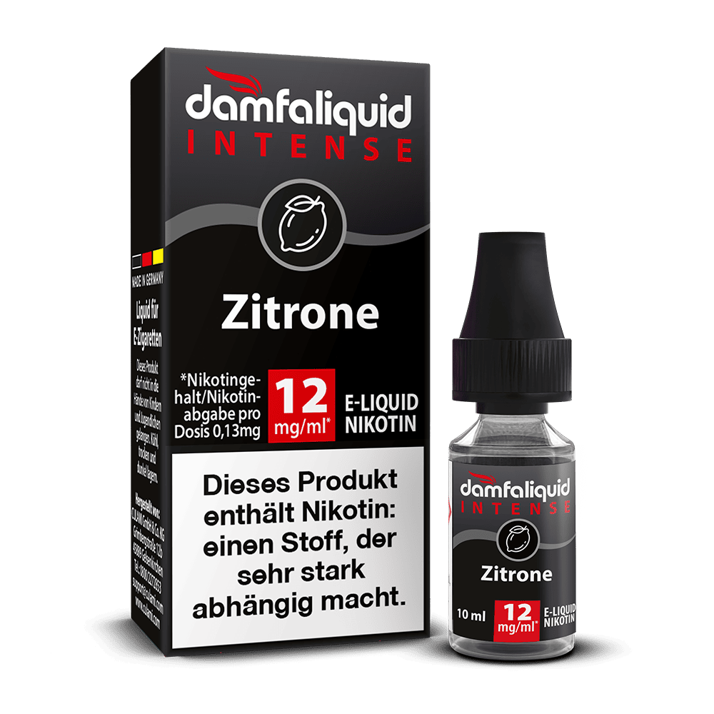 damfaliquid - Zitrone 12mg 10ml INTENSE