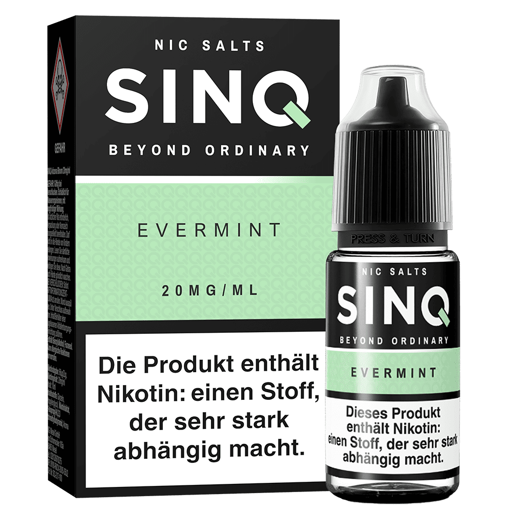 SINQ Nikotinsalz - Evermint - 10ml Liquid 20mg