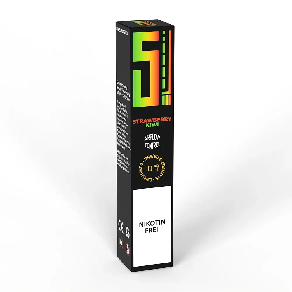 5 EL Strawberry Kiwi Einweg E-Zigarette 0mg 