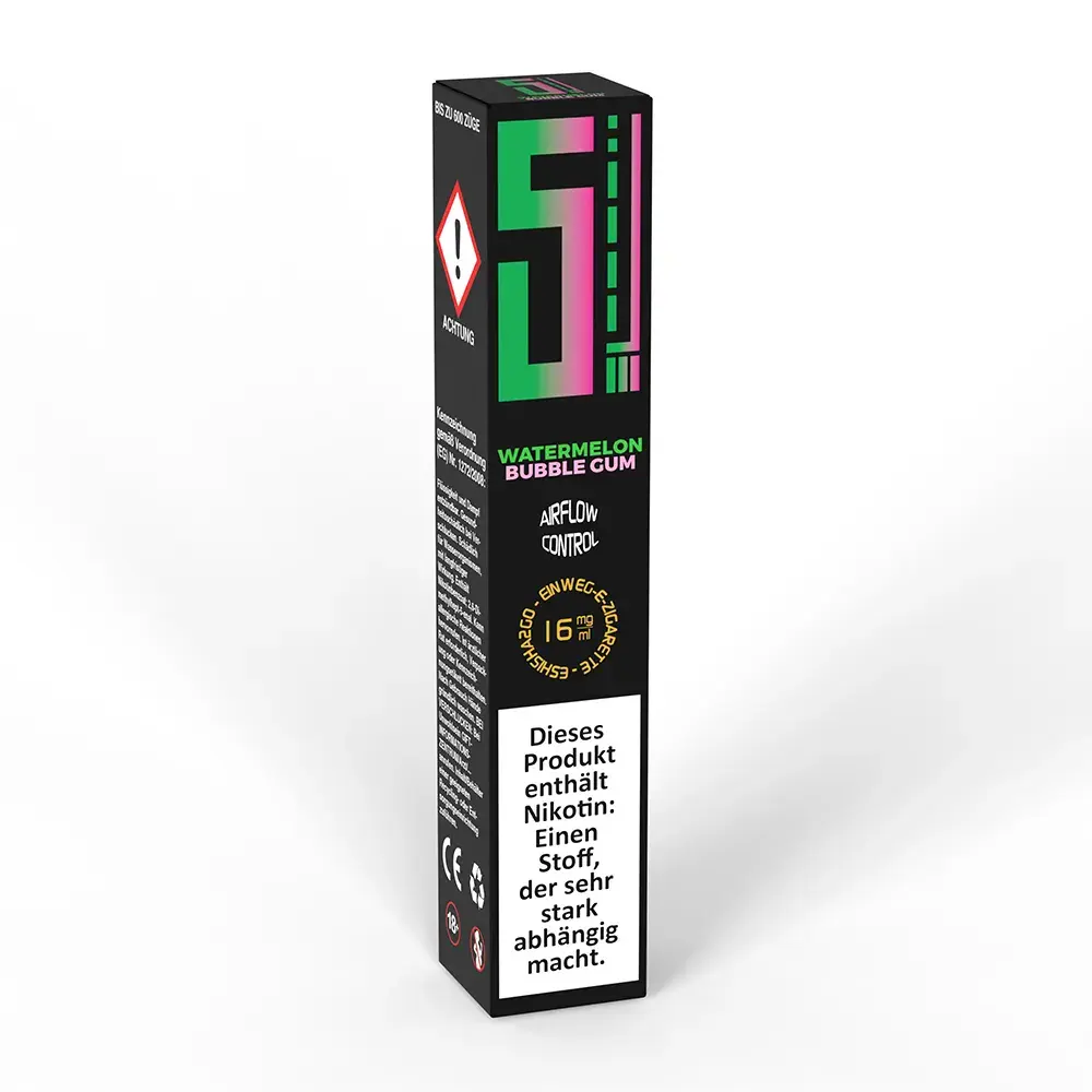 5 EL Watermelon Bubble Gum Einweg E-Zigarette 16mg 