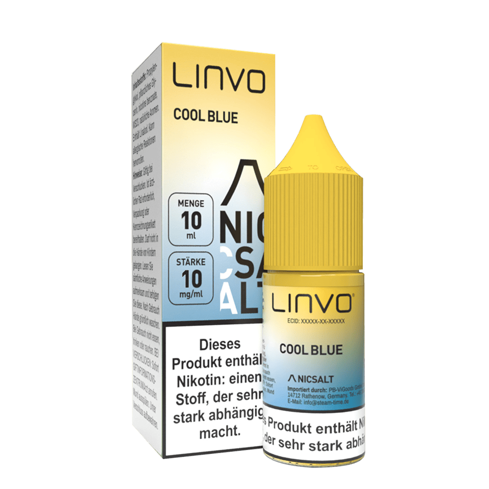 Linvo Nikotinsalz - Cool Blue - Liquid 10mg 10ml 