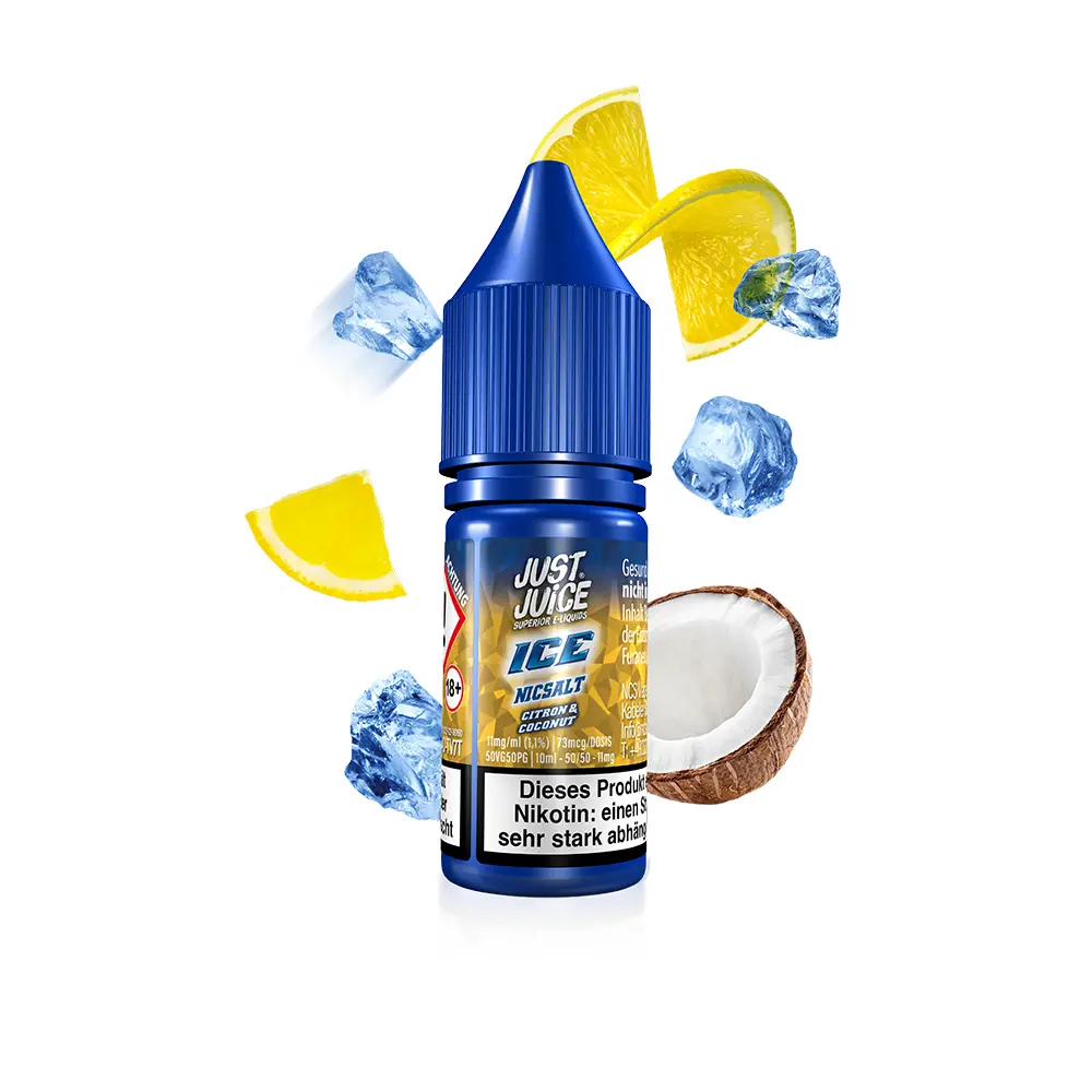 Just Juice Nikotinsalz - Citron & Coconut ICE - 10ml 11mg 