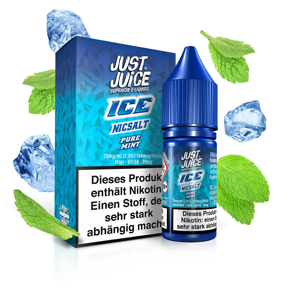 Just Juice Nikotinsalz - Pure Mint ICE - 10ml 20mg 