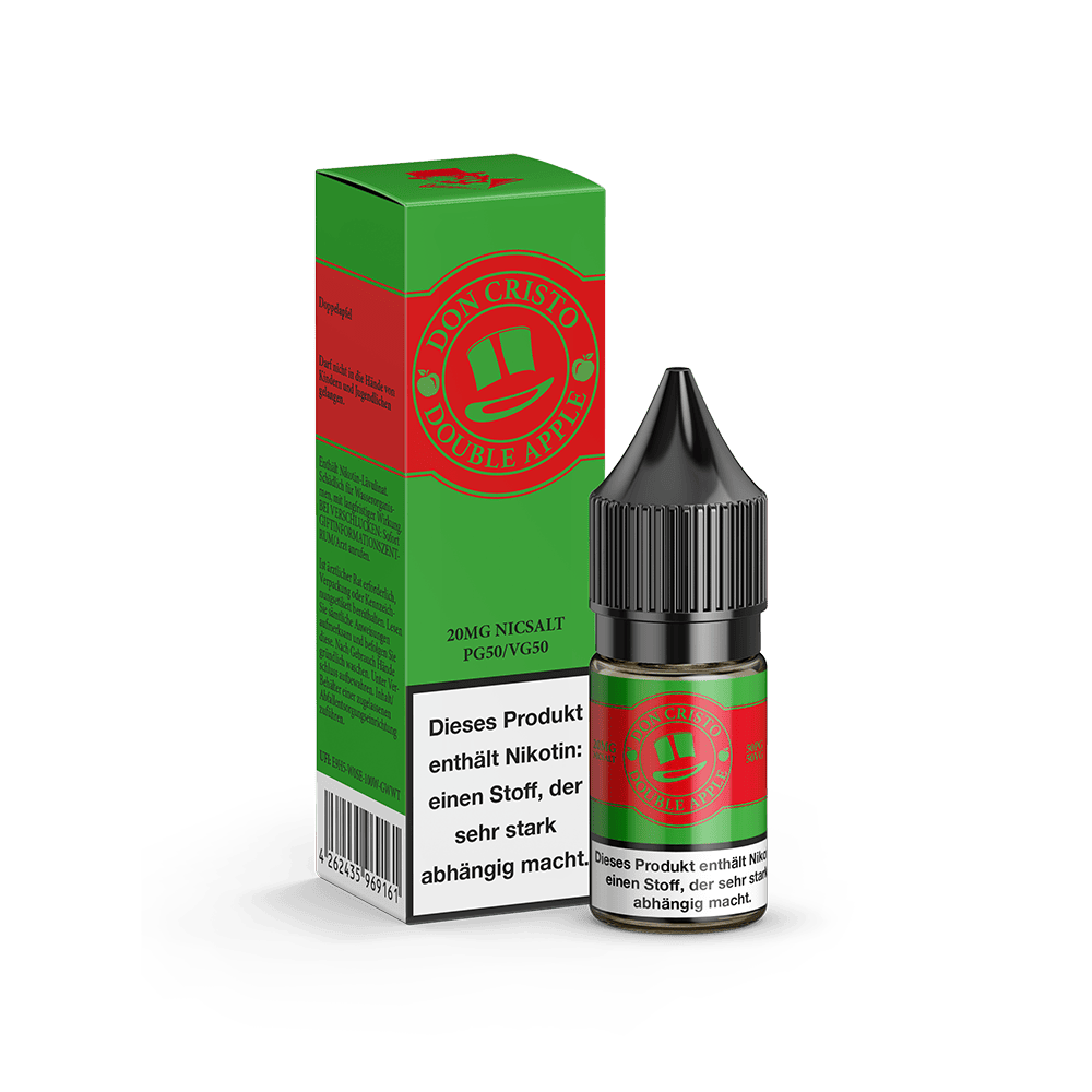 Don Cristo Nikotinsalz - Double Apple - 10ml Liquid 20mg 