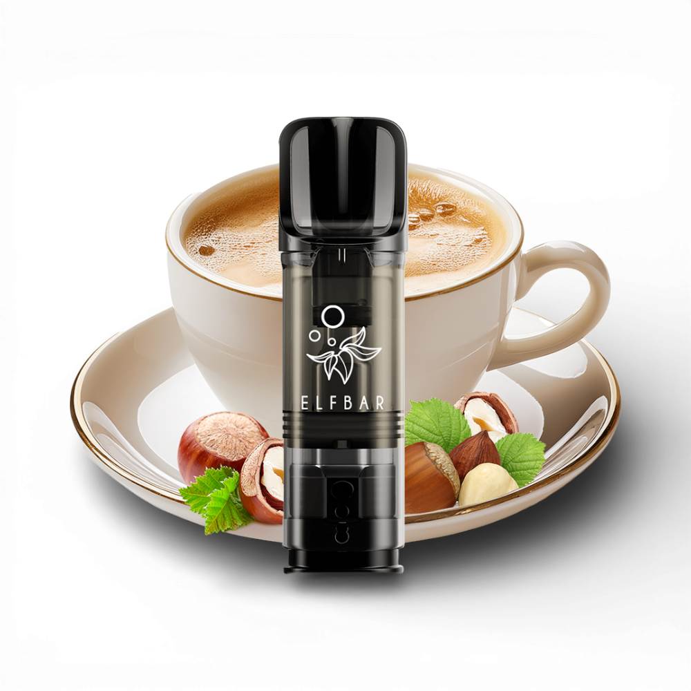 2x Elfbar Elfa Einweg Pod - Hazelnut Coffee - 20mg Nikotinsalz 2ml