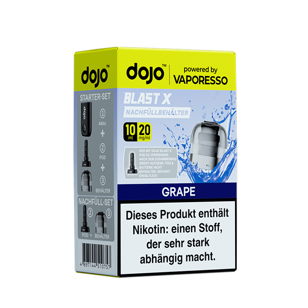 Vaporesso dojo Blast X Einweg Pod - Grape - 20mg Nikotinsalz 10ml  C