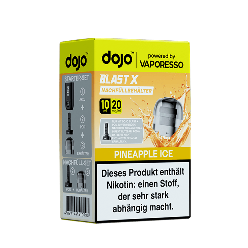 Vaporesso dojo Blast X Einweg Pod - Pineapple Ice - 20mg Nikotinsalz 10ml  C