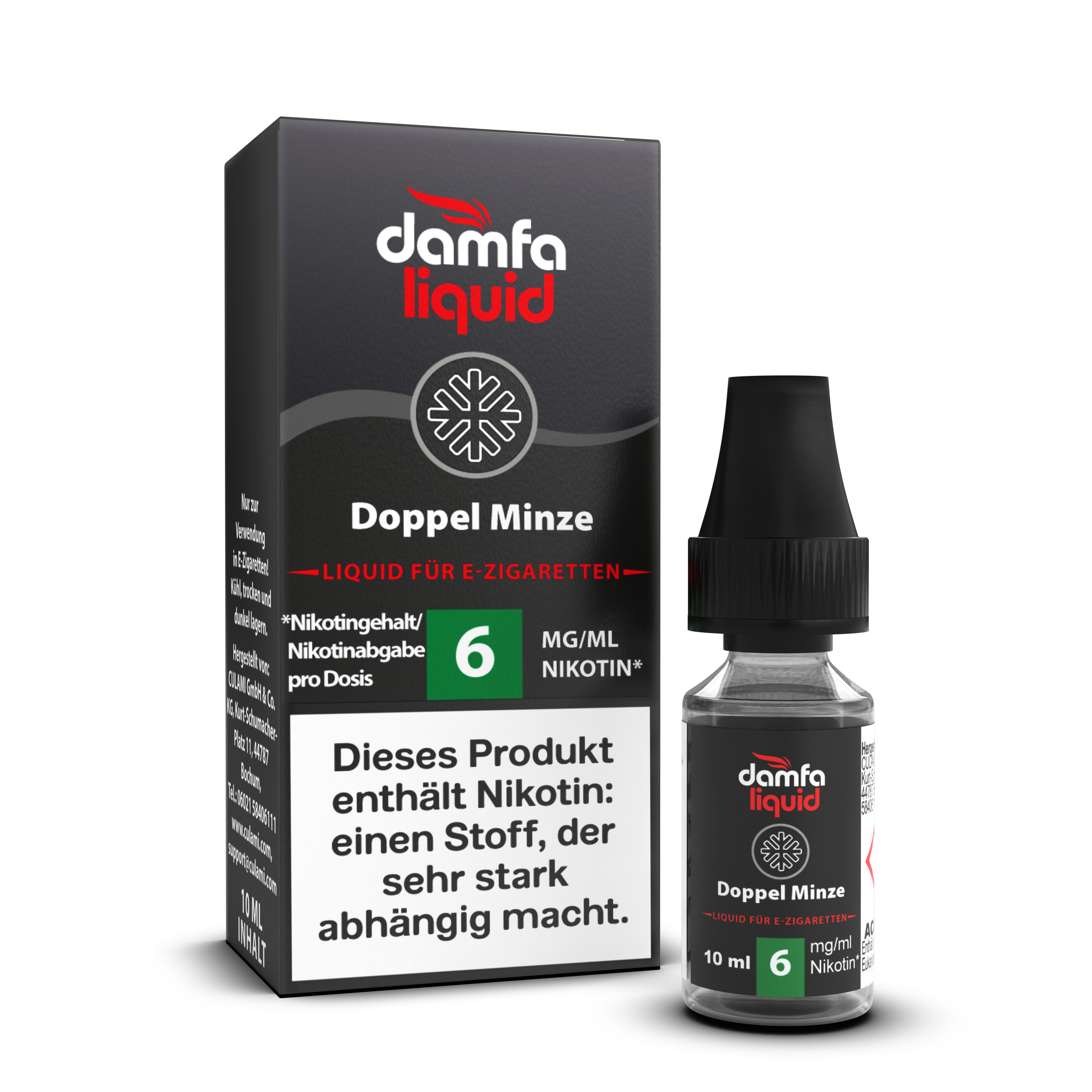 damfaliquid Doppel Minze V2 6mg 10ml  C