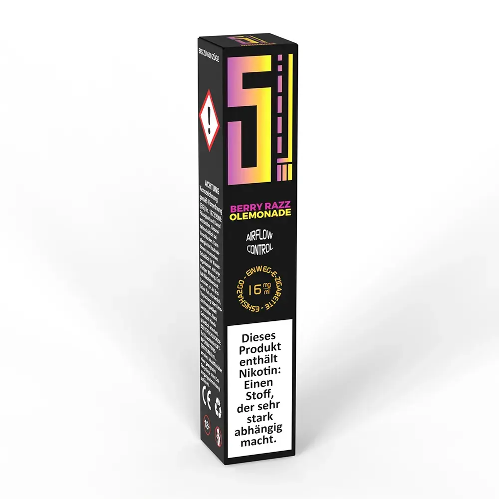 5 EL Berry Razz Einweg E-Zigarette 16mg 