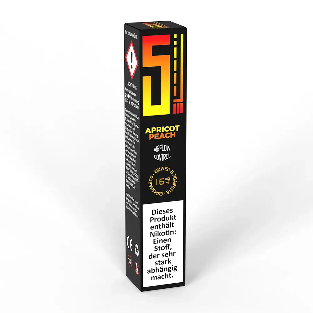 5 EL Apricot Peach Einweg E-Zigarette 16mg 