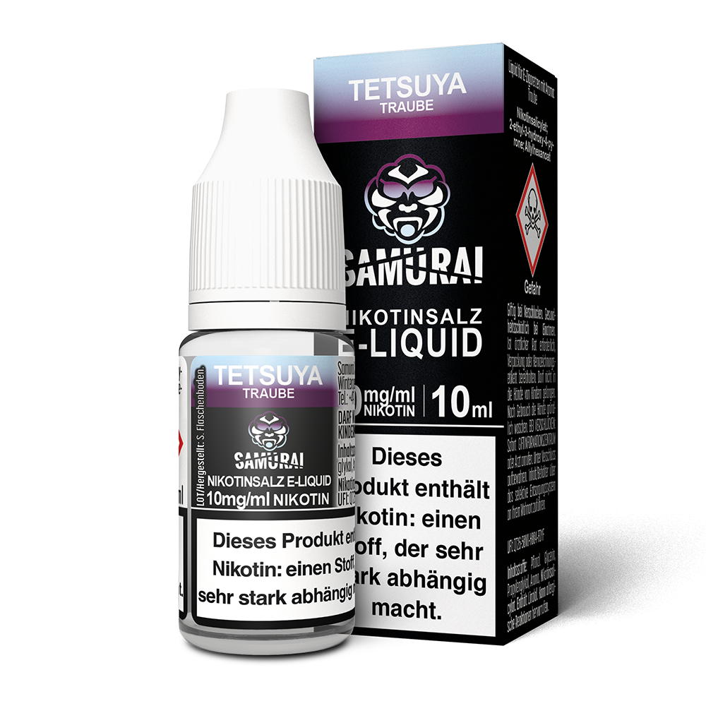 Samurai Nikotinsalz - Tetsuya Traube - Liquid 10mg 10ml 