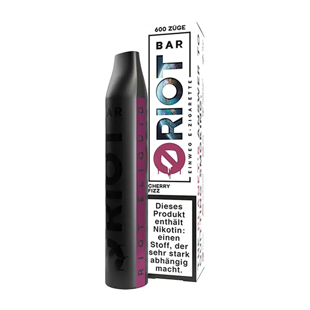 RIOT Bar Cherry Fizz 0mg/ml (Nikotinfrei) Einweg 