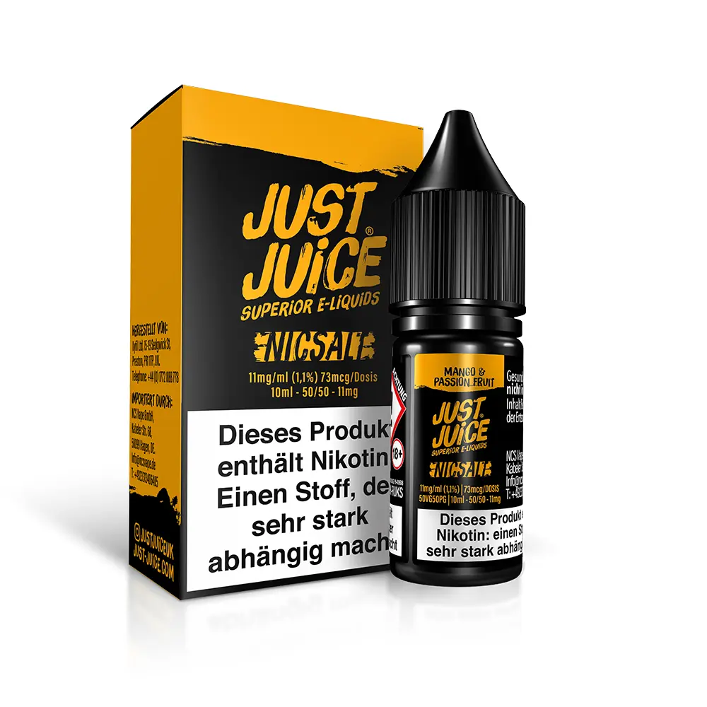 Just Juice Nikotinsalz - Mango & Passion Fruit - 10ml 11mg 