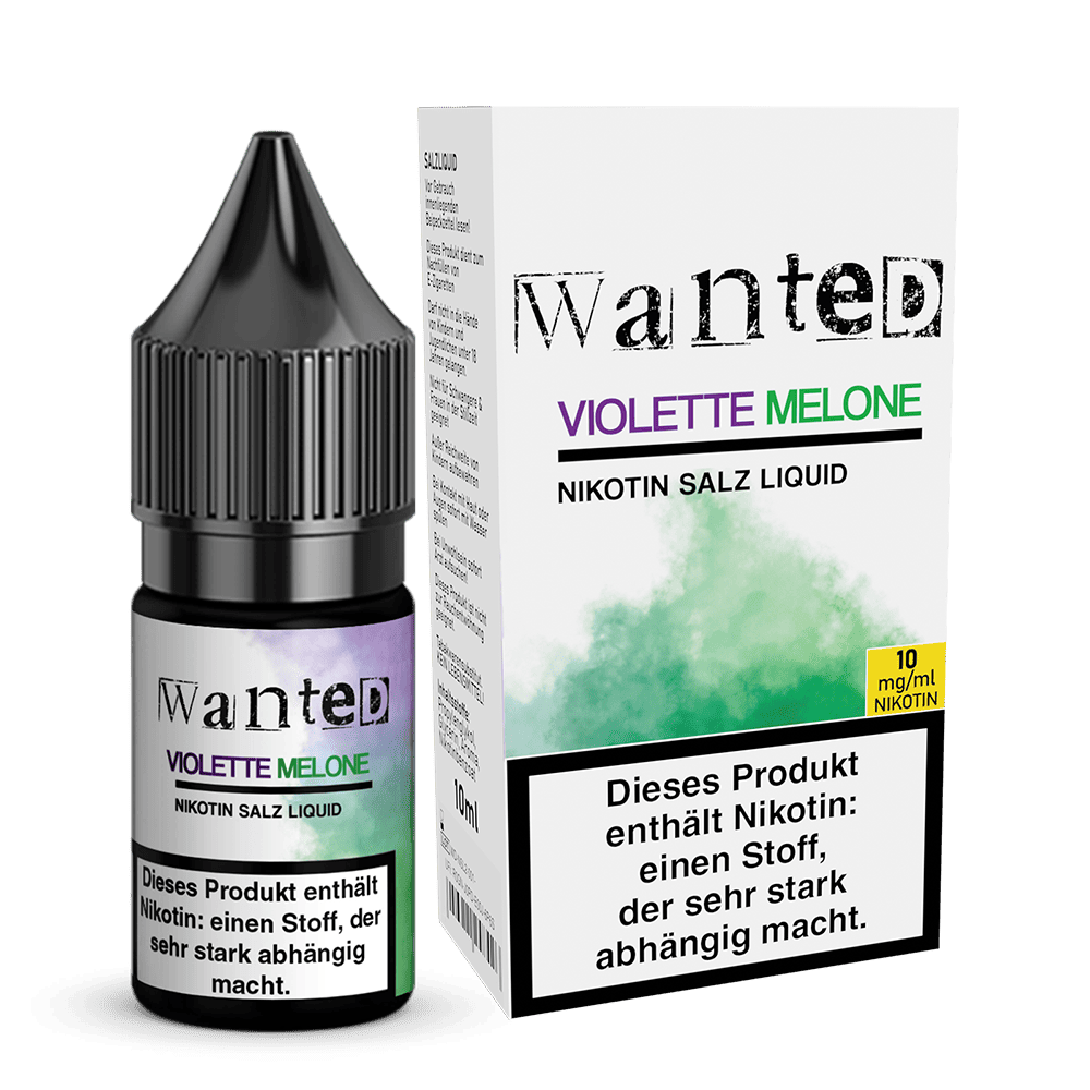 Wanted Nikotinsalz - violette Melone - Overdosed 10ml Liquid 10mg  D