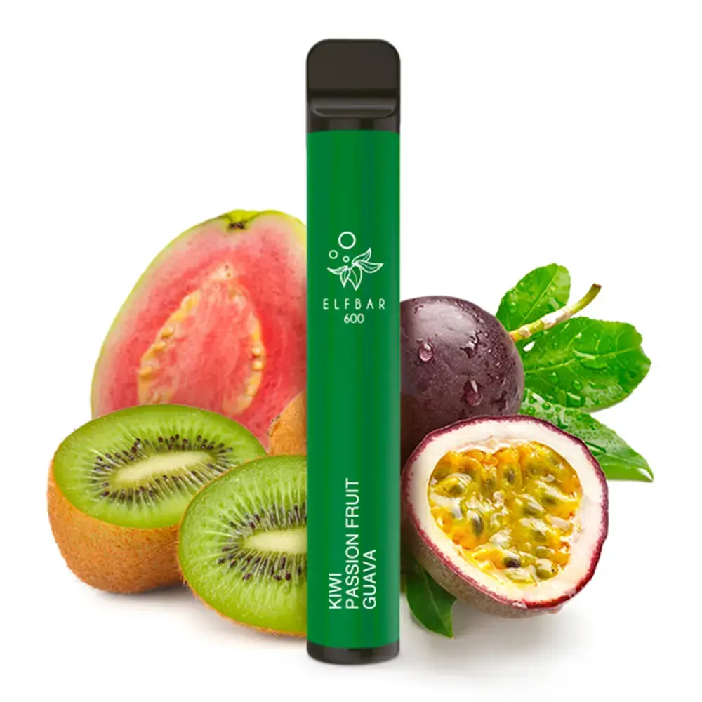 Elfbar 600 Kiwi Passion Fruit Guava 20mg Nic Salz 