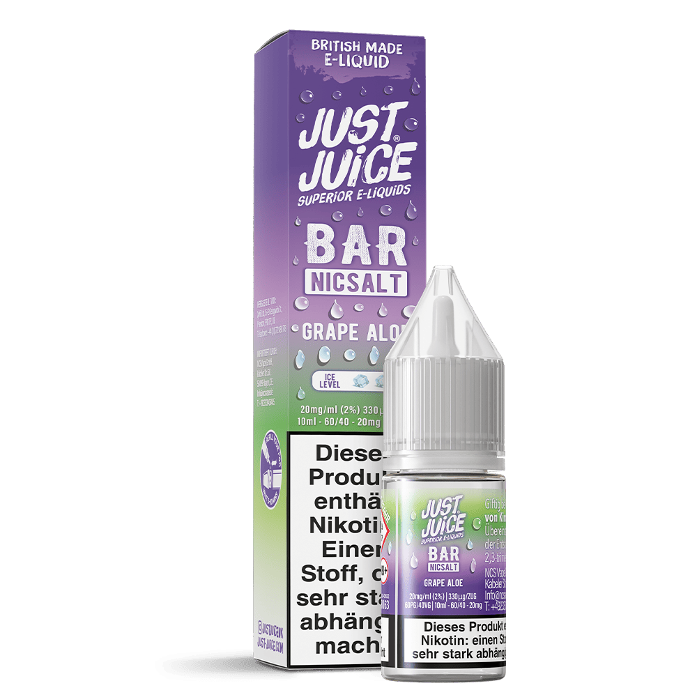 Just Juice Nikotinsalz - Grape Aloe - 10ml Liquid 20mg  C