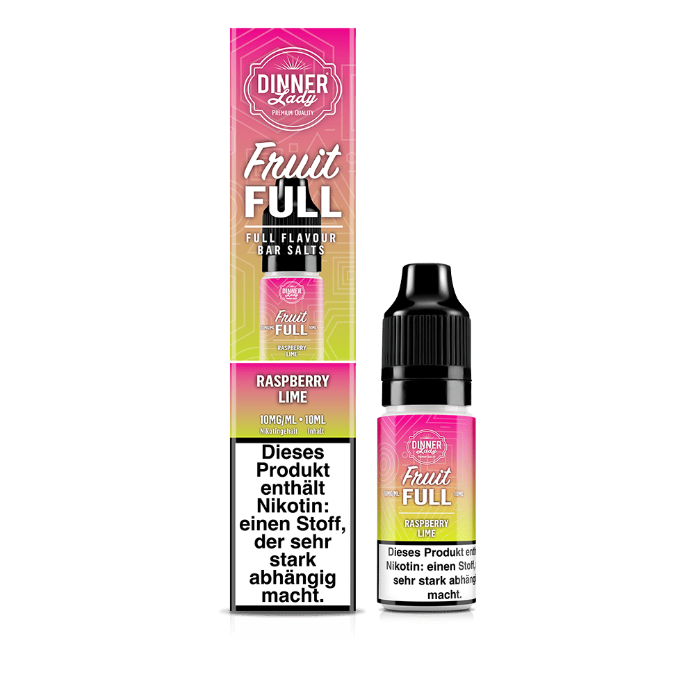 Dinner Lady Fruit Full Nikotinsalz - Raspberry Lime - 10ml Liquid 10mg