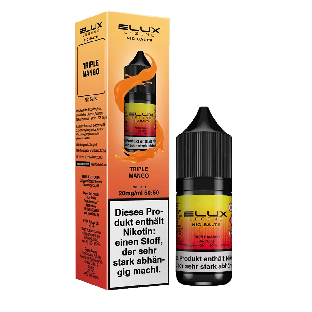 Elux Nikotinsalz - Triple Mango - Liquid 10mg 10ml 