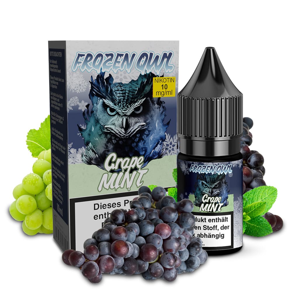 Frozen OWL Nikotinsalz - Grape Mint - 10ml Liquid 10mg 