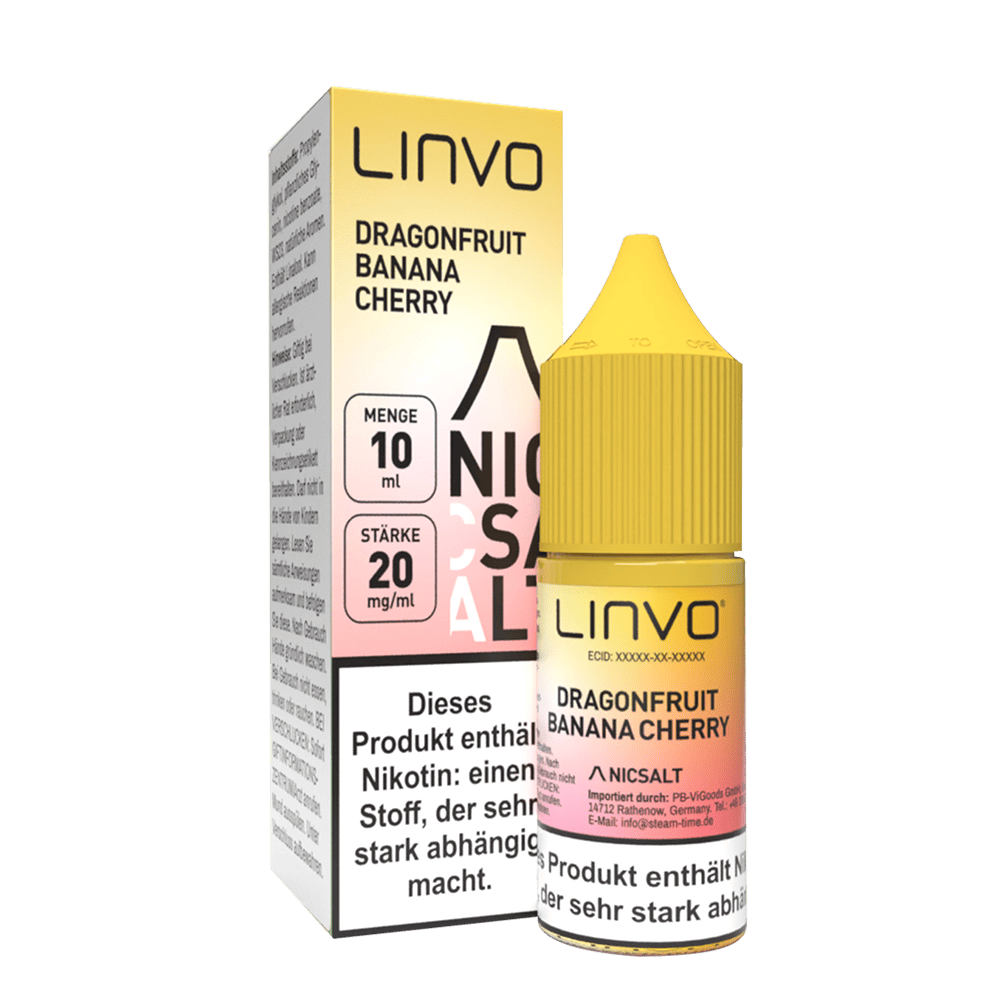 Linvo Nikotinsalz - Dragonfruit Banana Cherry - Liquid 20mg 10ml 