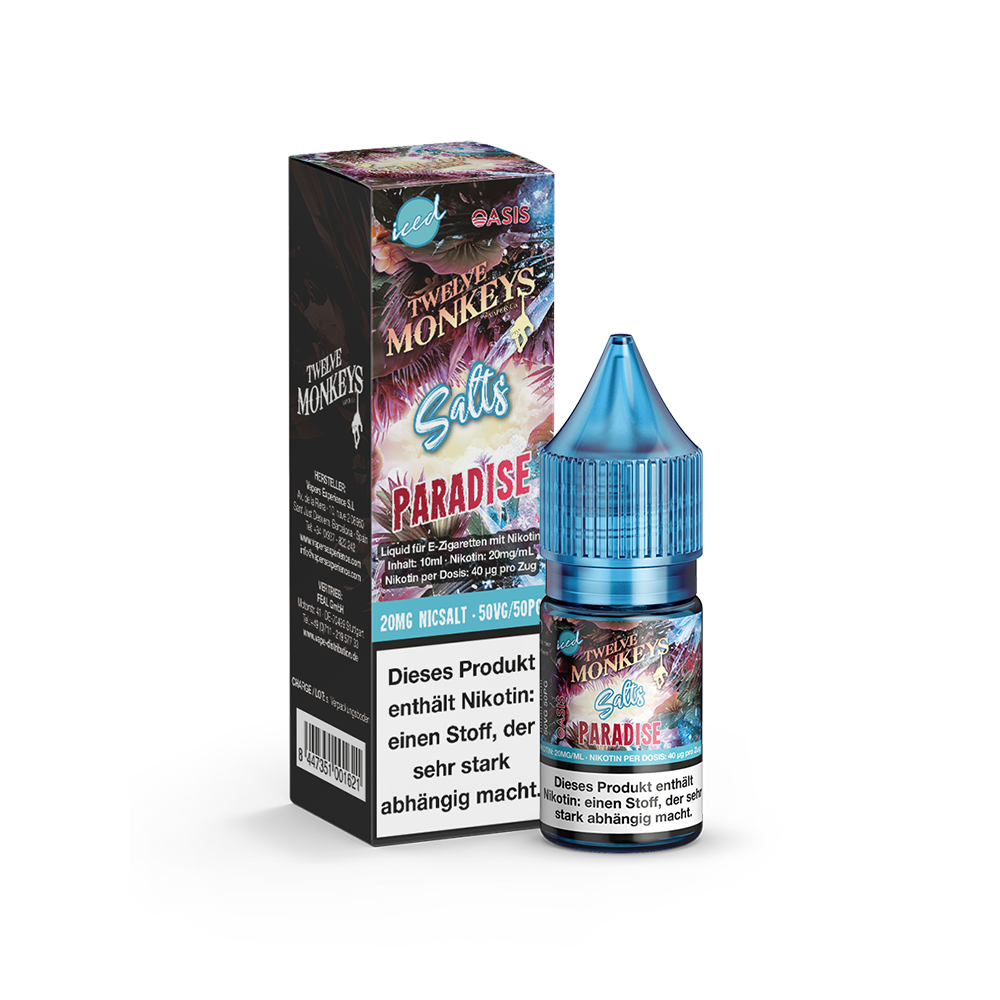 Twelve Monkeys Nikotinsalz - Paradise - 10ml Liquid 20mg  C