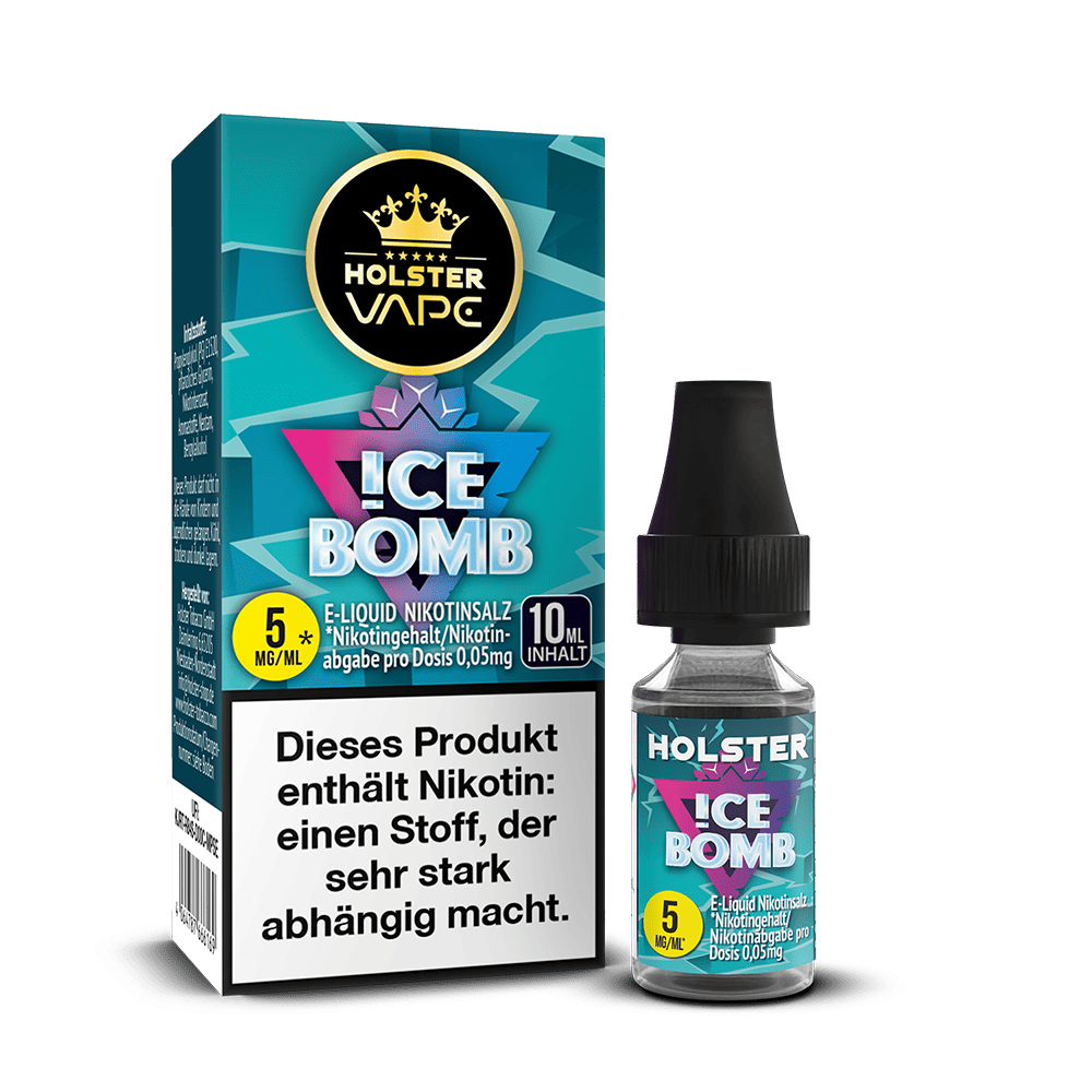 Holster Nikotinsalz - Ice Bomb - Liquid 5mg 10ml