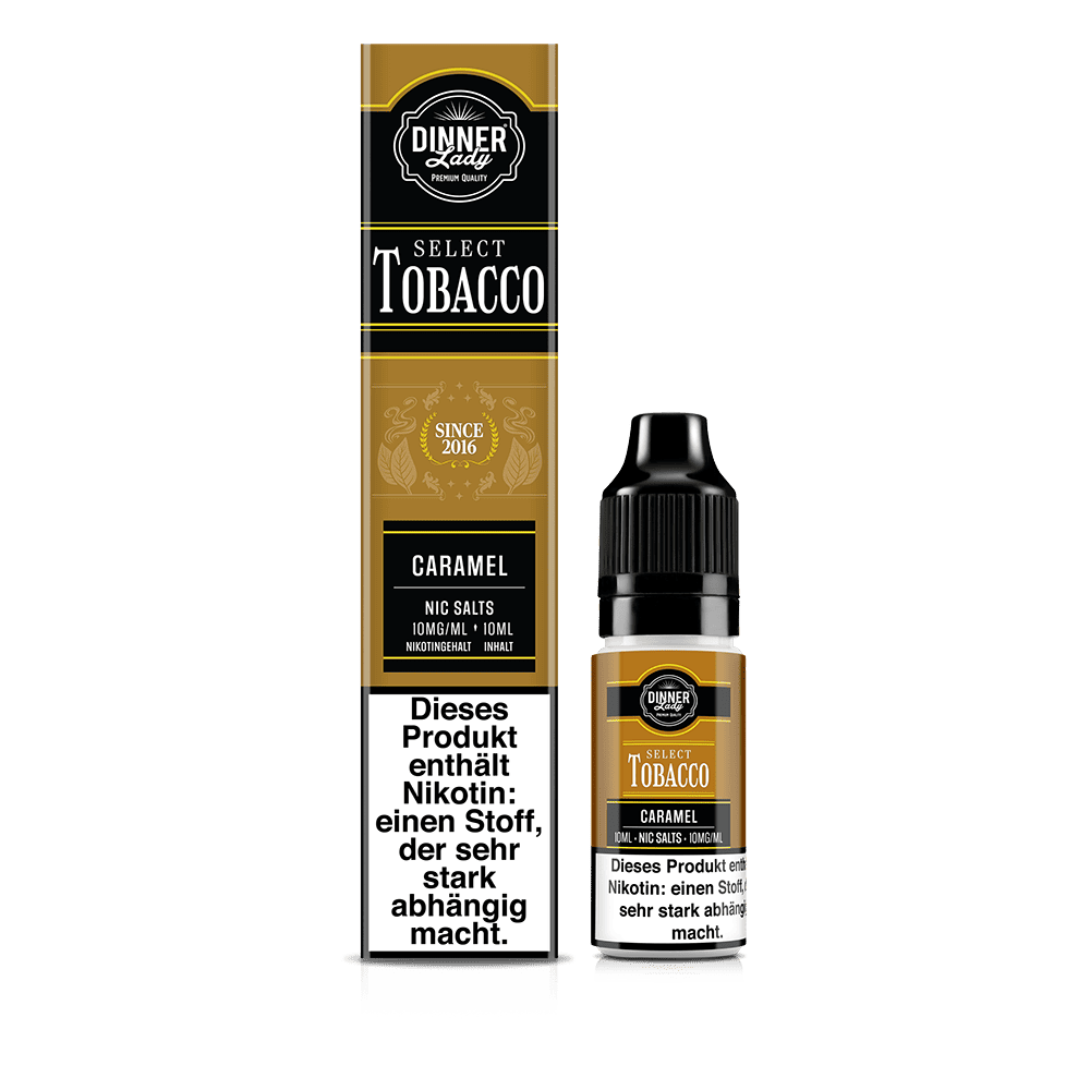 Dinner Lady Nikotinsalz - Caramel - 50/50 10ml Liquid 10mg 