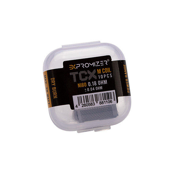 eXvape 0,18 ohm Ni80 Drahtgeflecht - 10 Stück (EXpromizer TCX)