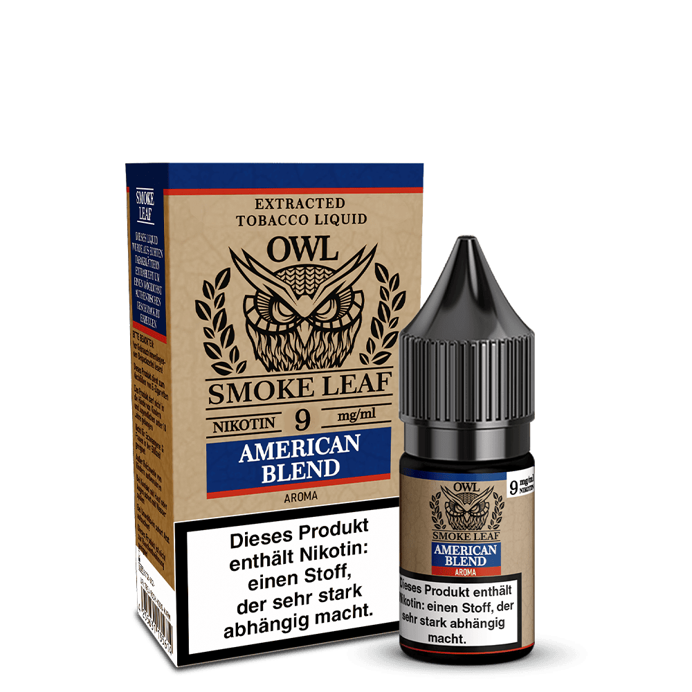 OWL Smoke Leaf Liquid - American Blend Tobacco - 9mg