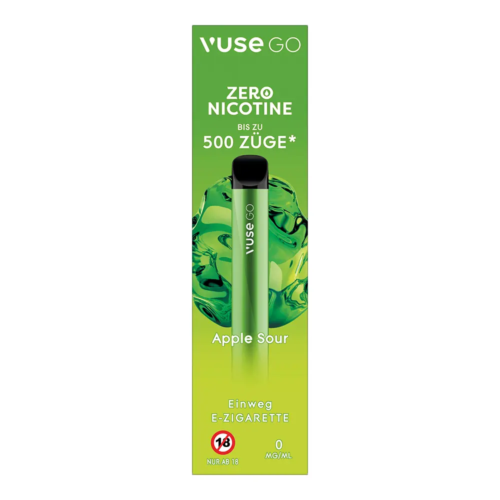 Vuse GO Apple Sour 0mg Einweg E-Zigarette 