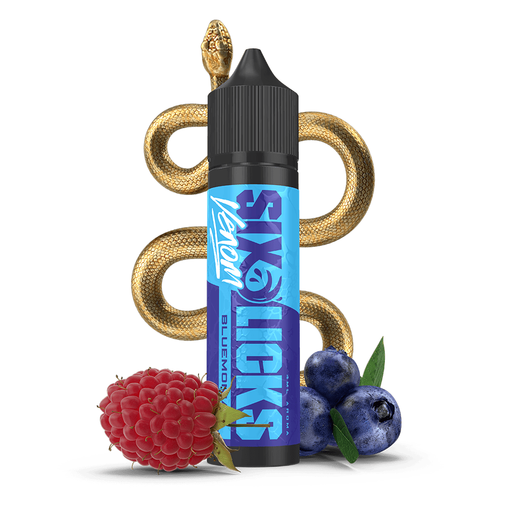 Six Licks Venom Longfill - Bluemonia - 4ml in 60ml Flasche 