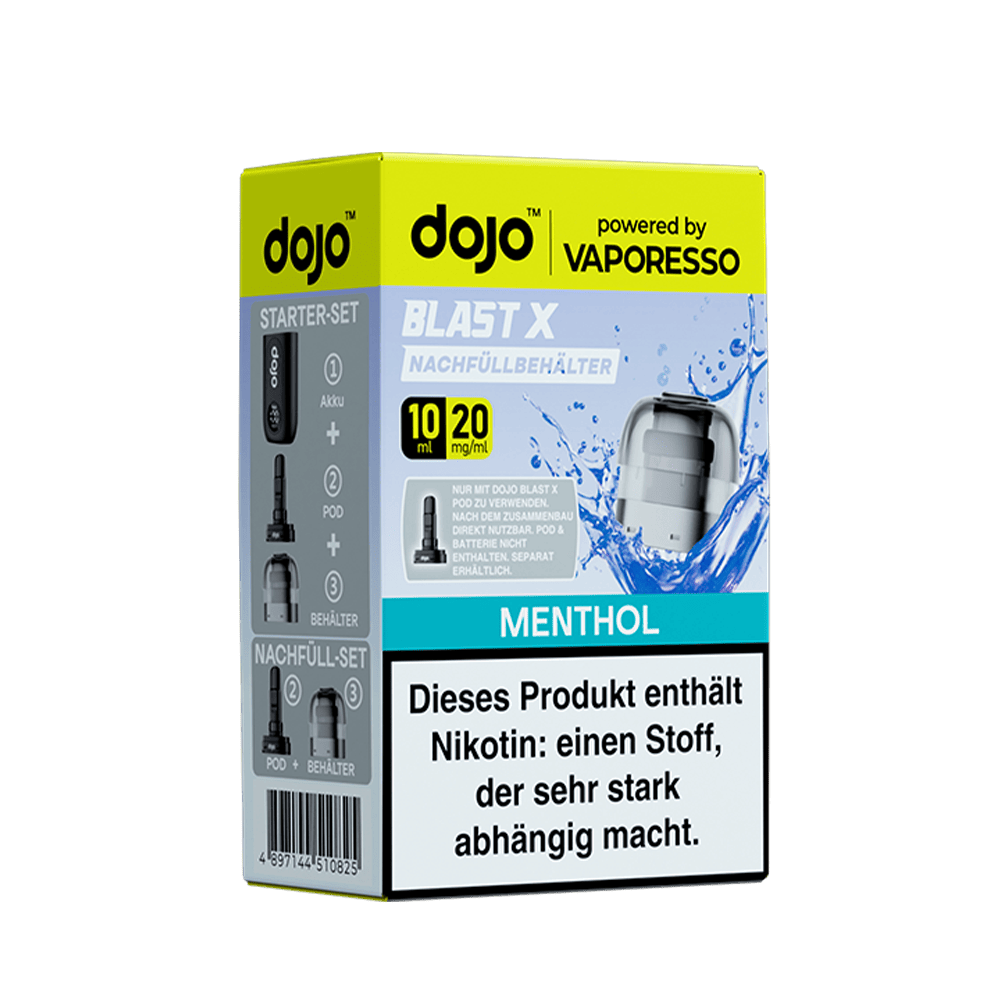 Vaporesso dojo Blast X Einweg Pod - Menthol - 20mg Nikotinsalz 10ml  C