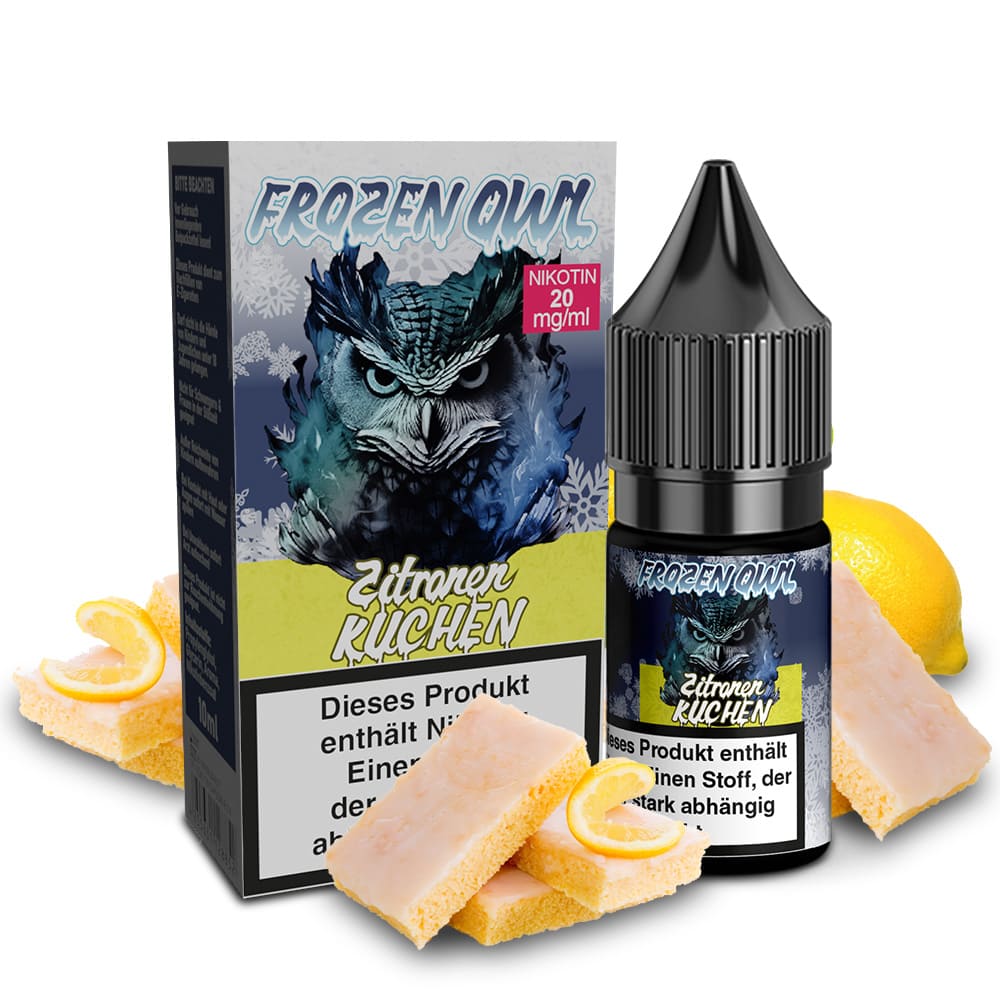 Frozen OWL Nikotinsalz - Zitronenkuchen - 10ml Liquid 20mg  C