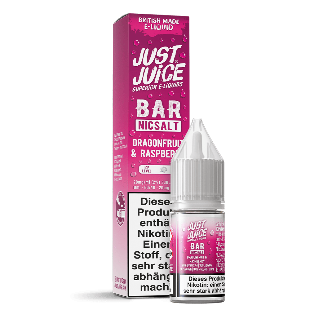 Just Juice Nikotinsalz - Dragonfruit & Raspberry - 10ml Liquid 20mg  C