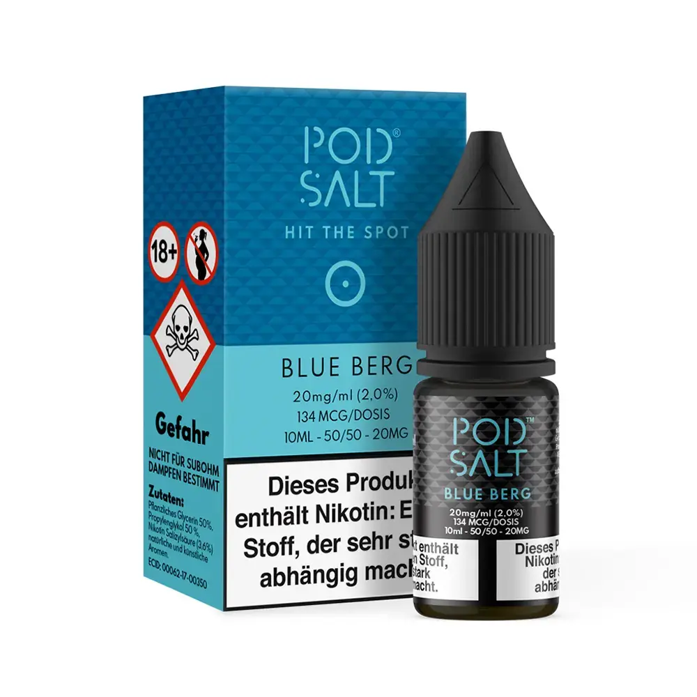 Pod Salt Core Blue Berg 10ml 20mg 