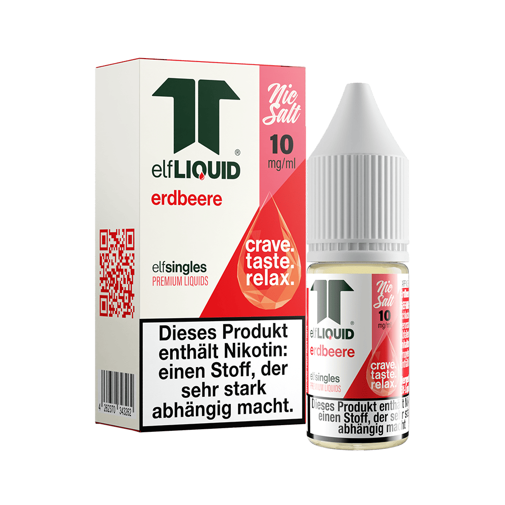 Elf-Liquid Nikotinsalz - Erdbeere - 10ml Liquid 10mg