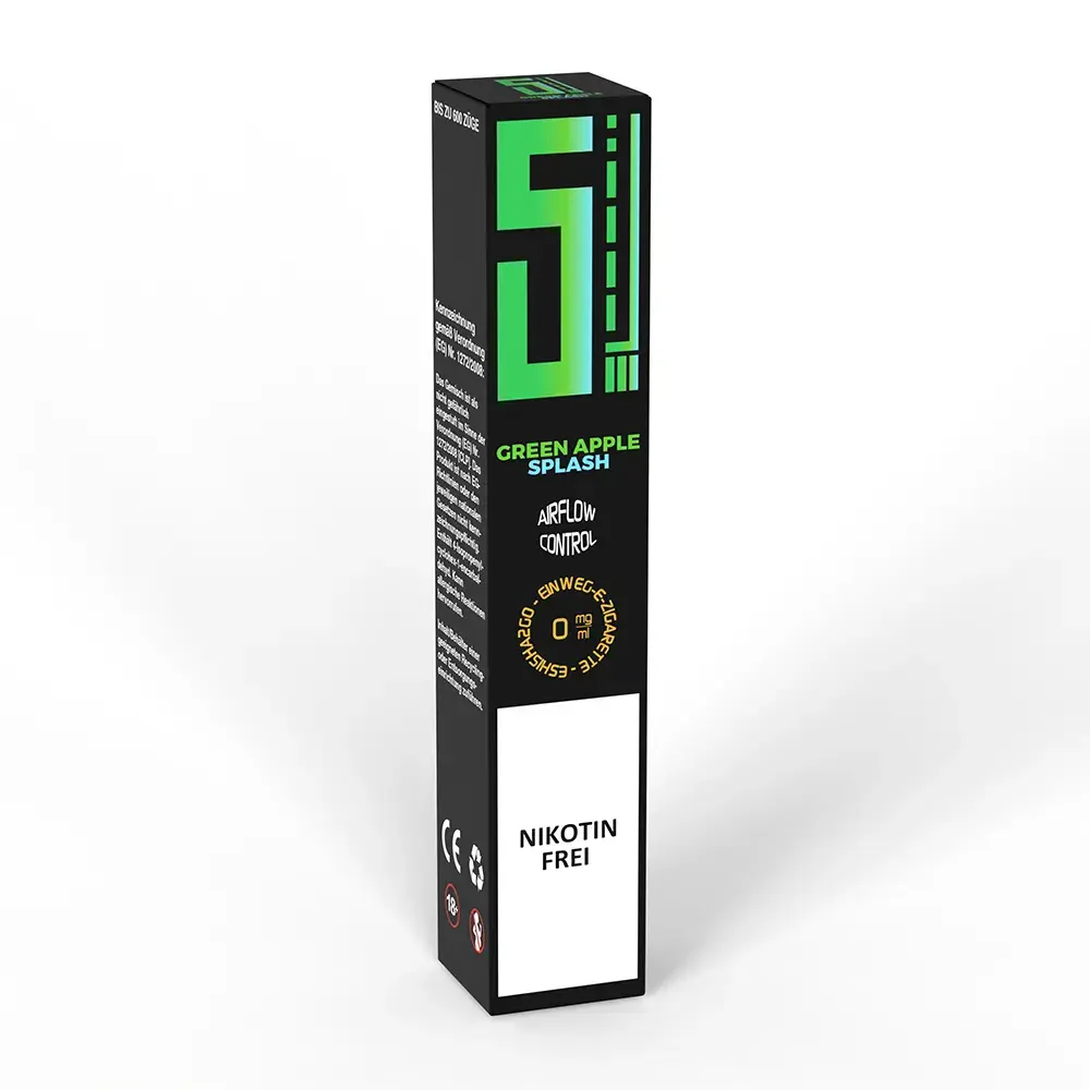 5 EL Green Apple Einweg E-Zigarette 0mg 