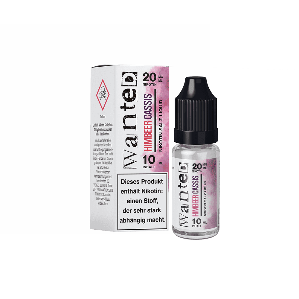 Wanted Himbeer Cassis 20mg Overdosed 10ml Nikotinsalzliquid 