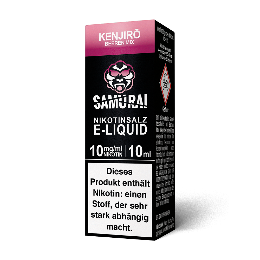 Samurai Nikotinsalz - Kenjiro Beeren Mix - Liquid 10mg 10ml 