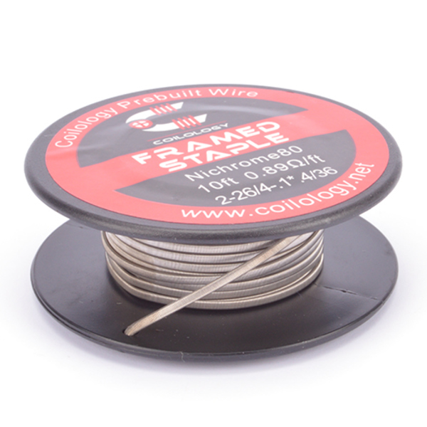 Coilology Framed Staple Nichrome Spule (10ft) 2-26/4-0,4*0,1/36